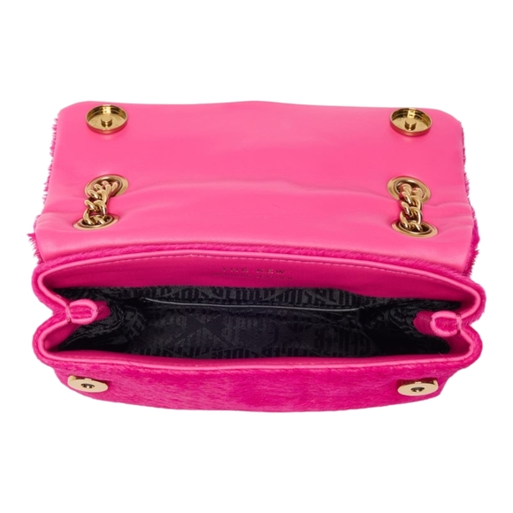 Kurt Geiger Vibrant Pink Shoulder Bag with Gold Chain - Picture 5 of 16